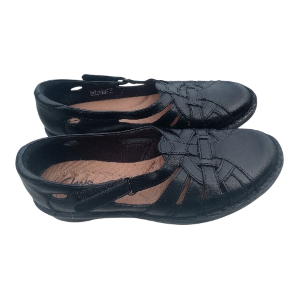 Clarks Cora Dream Women's Sandals BLACK LEATHER
